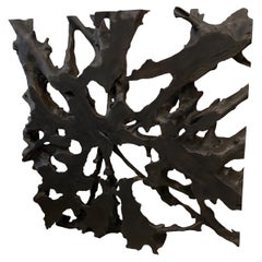 Andrianna Shamaris Charred Teak Root Art or Coffee Table