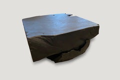 Andrianna Shamaris Charred Teak Wood Coffee Table