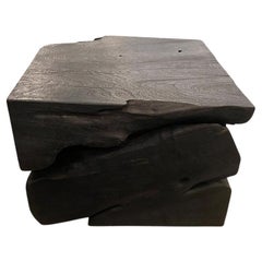 Andrianna Shamaris Charred Teak Wood Coffee Table Andrianna Shamaris Charred Teak Wood Coffee Table