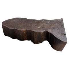 Andrianna Shamaris Charred Teak Wood Coffee Table Or Bench