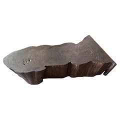 Andrianna Shamaris Charred Teak Wood Coffee Table Or Bench