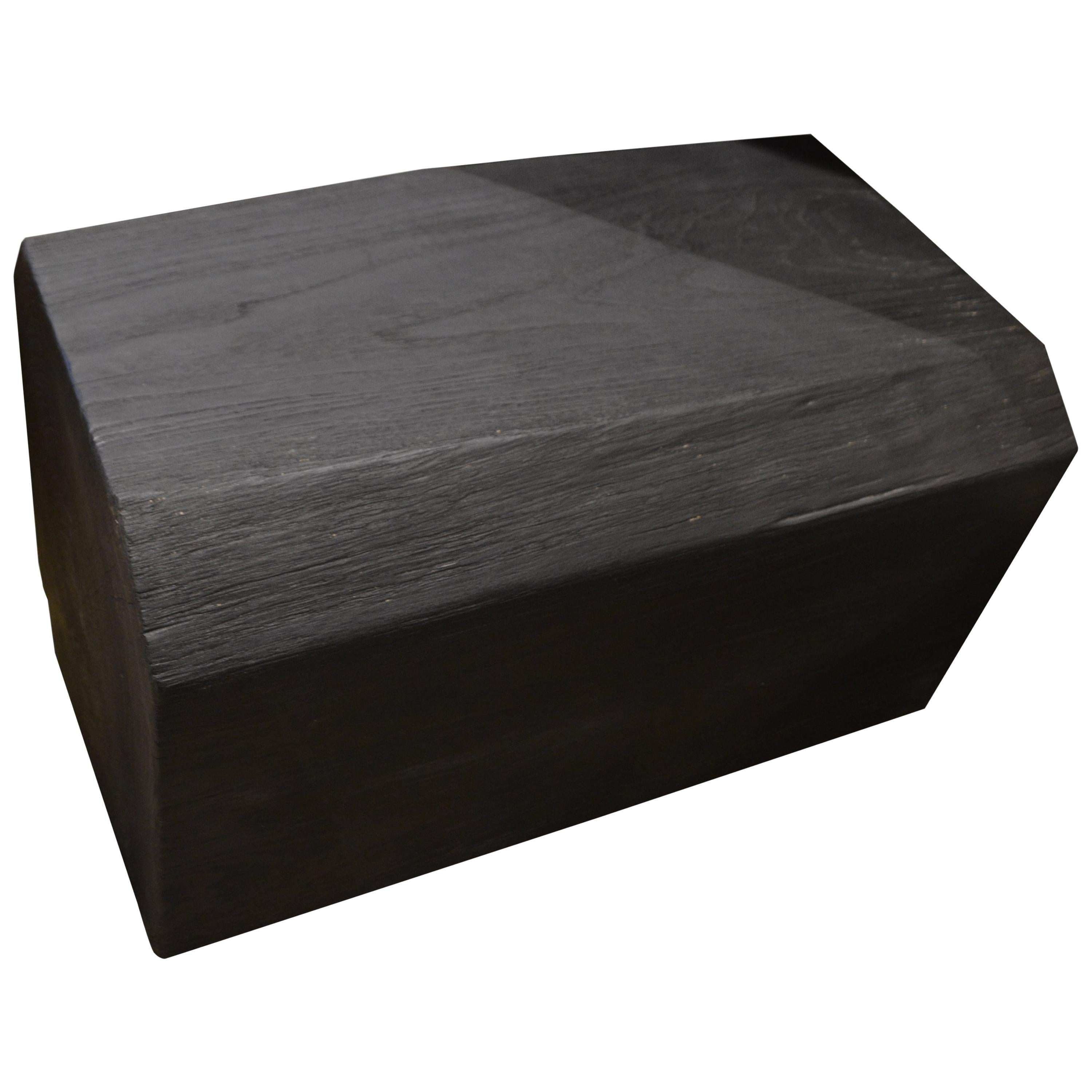Panca o tavolino in legno di Wood Wood Shamaris carbonizzato