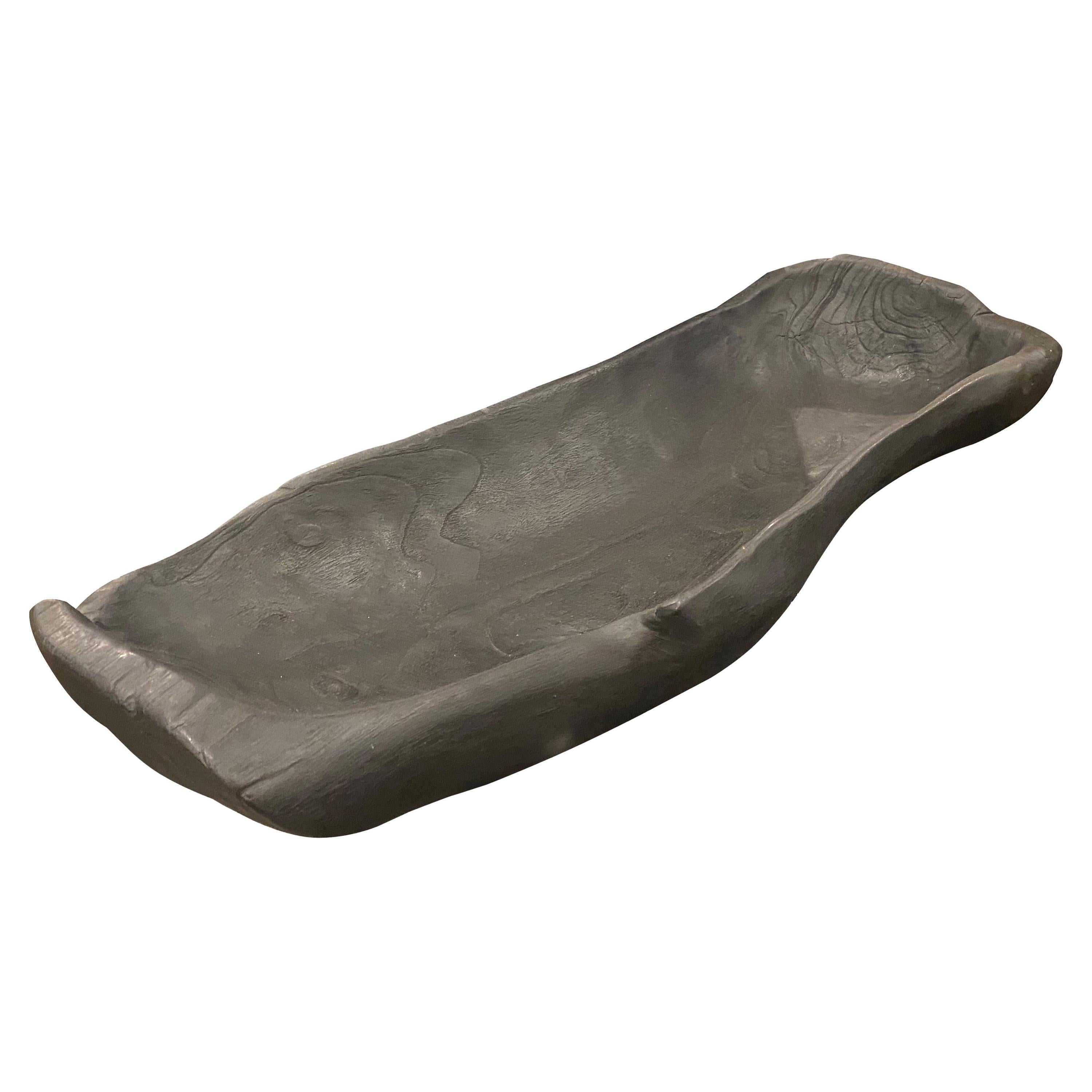 Andrianna Shamaris Vaso in Wood carbonizzato