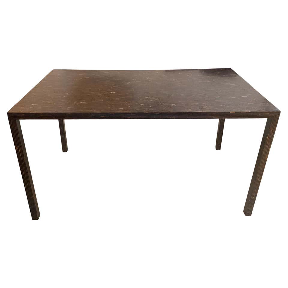 Andrianna Shamaris Teak Wood Dining or Console Table with Shell Inlay ...