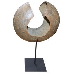 Andrianna Shamaris Copper African Currency on a Modern Stand