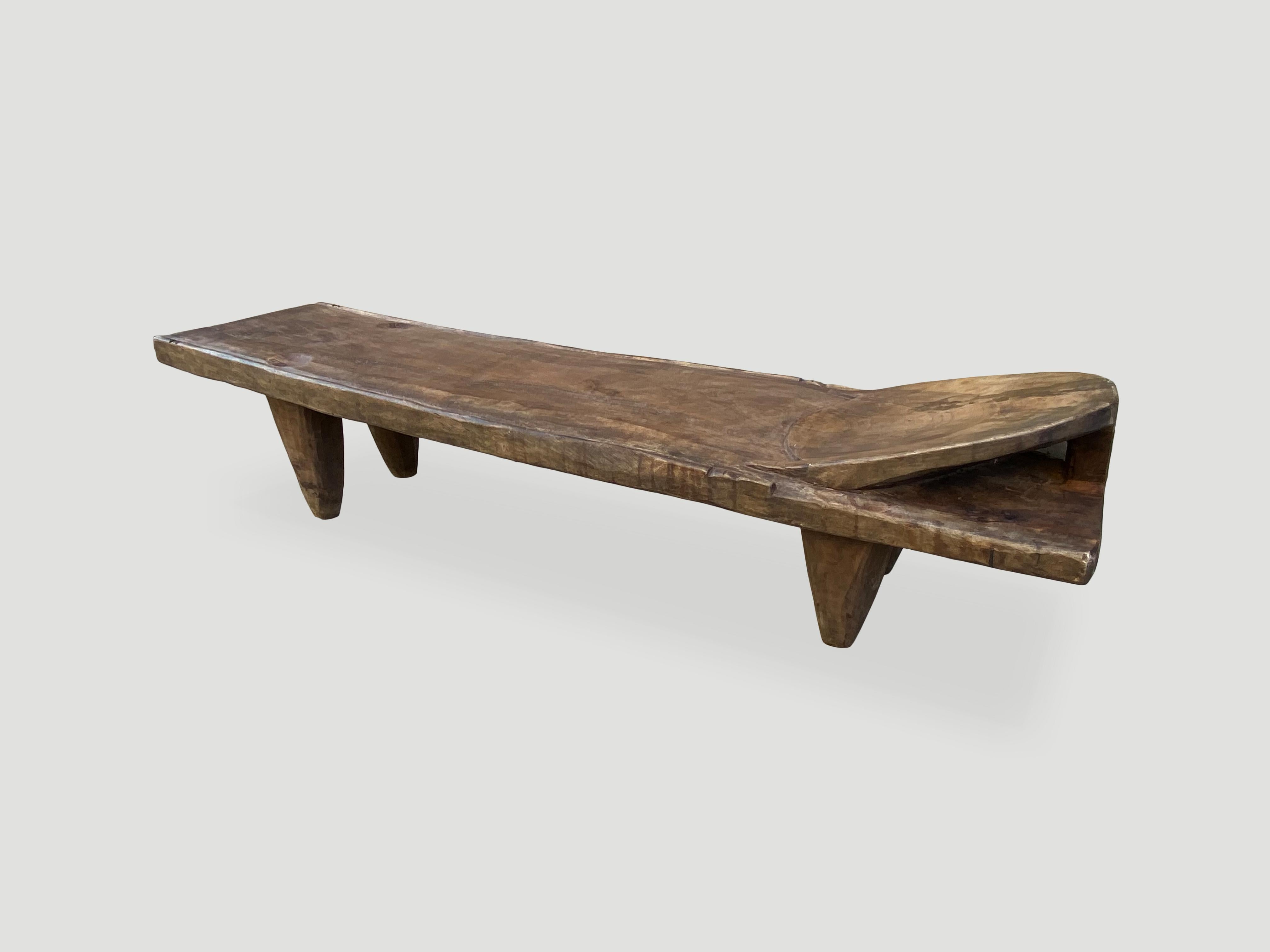 Tribal Andrianna Shamaris Cote d’Ivoire Senufo Day Bed, Bench or Coffee Table