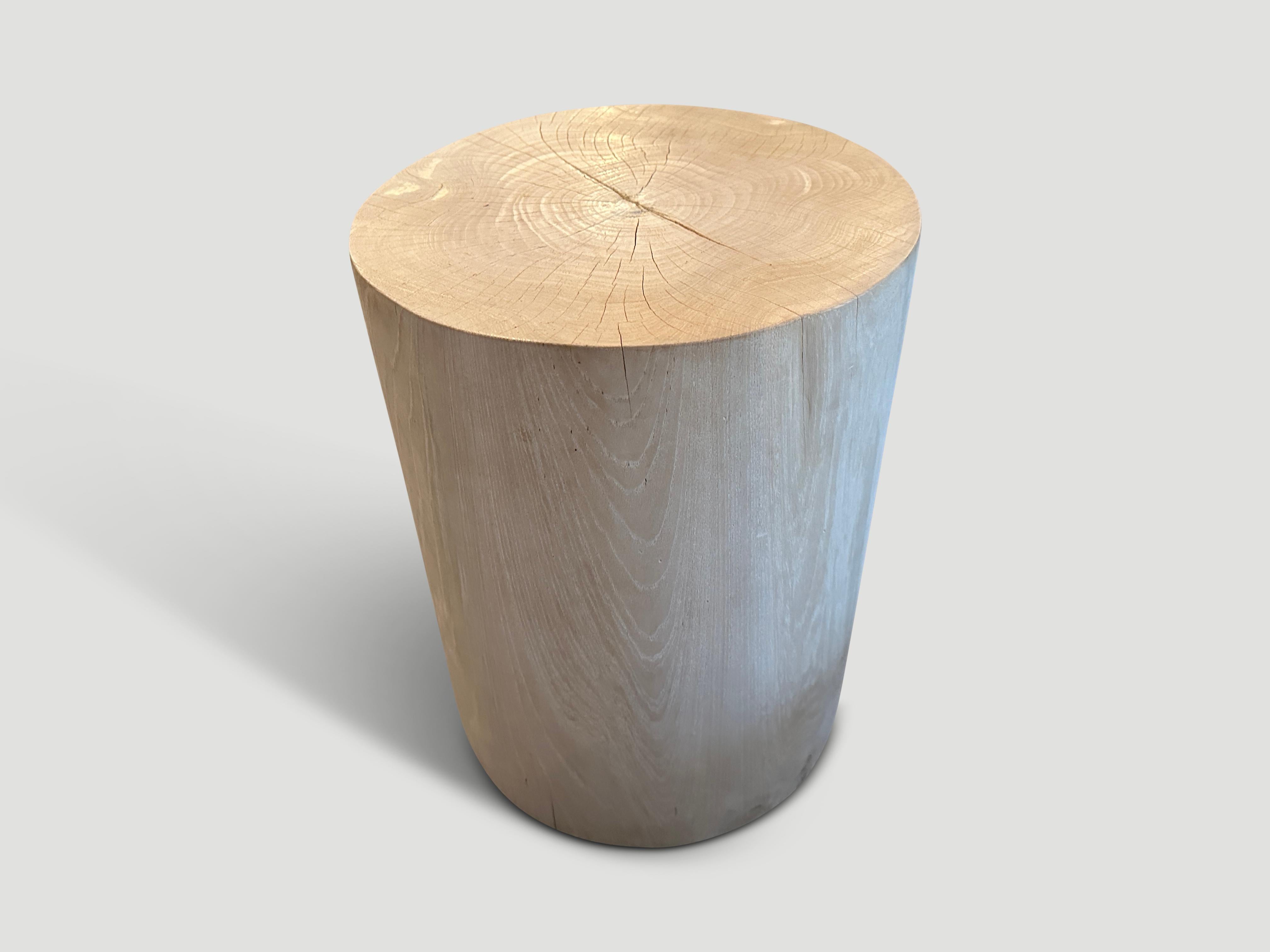 wood cylinder table