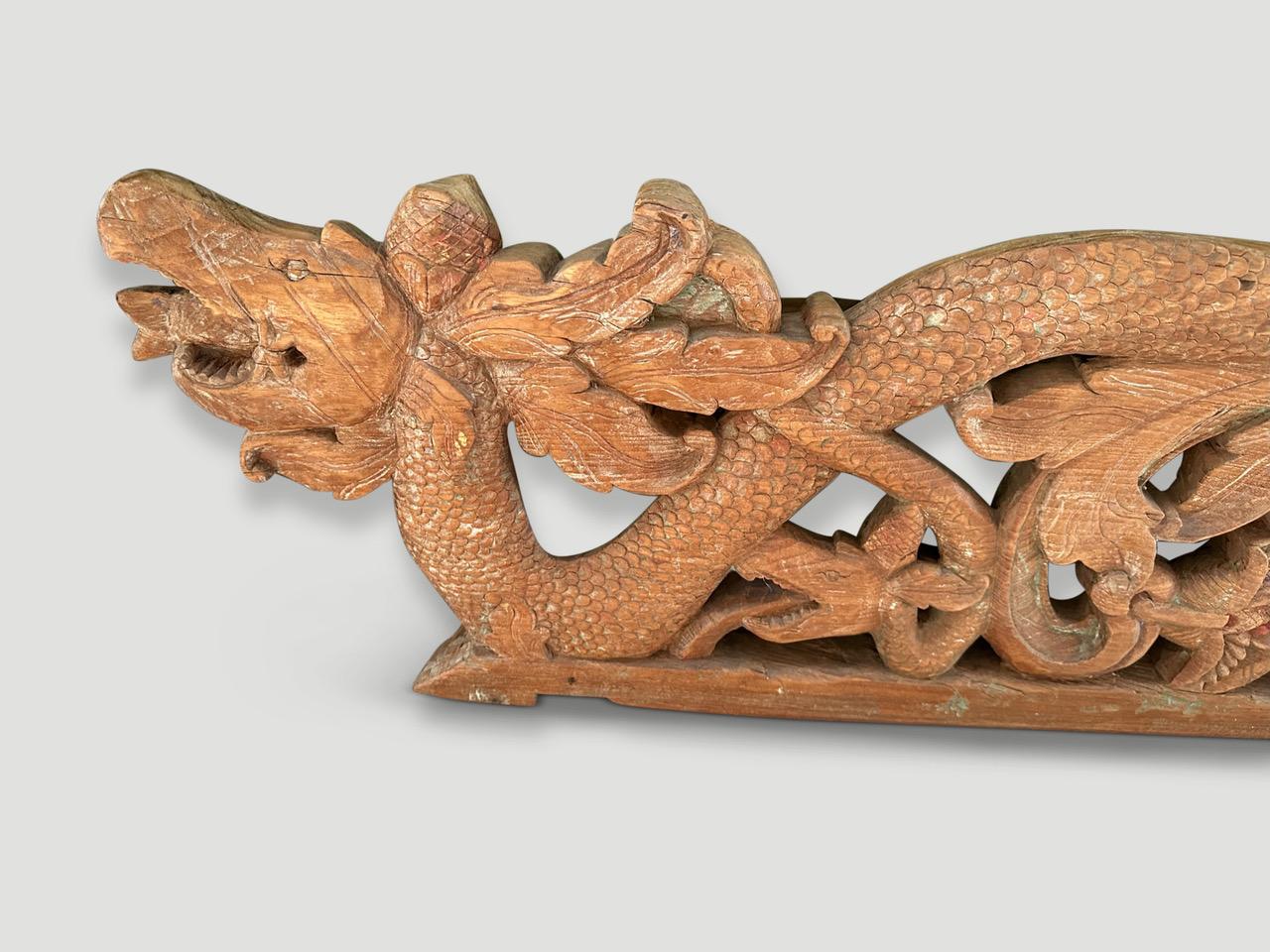 Primitive Andrianna Shamaris Dragon Carving  For Sale