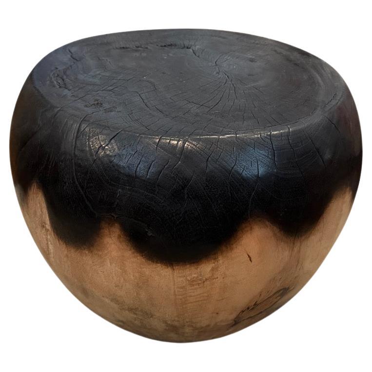 Andrianna Shamaris Drum Shape Two Tone Side Table For Sale