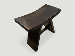 Andrianna Shamaris Espresso Teak Wood 'A' Bench