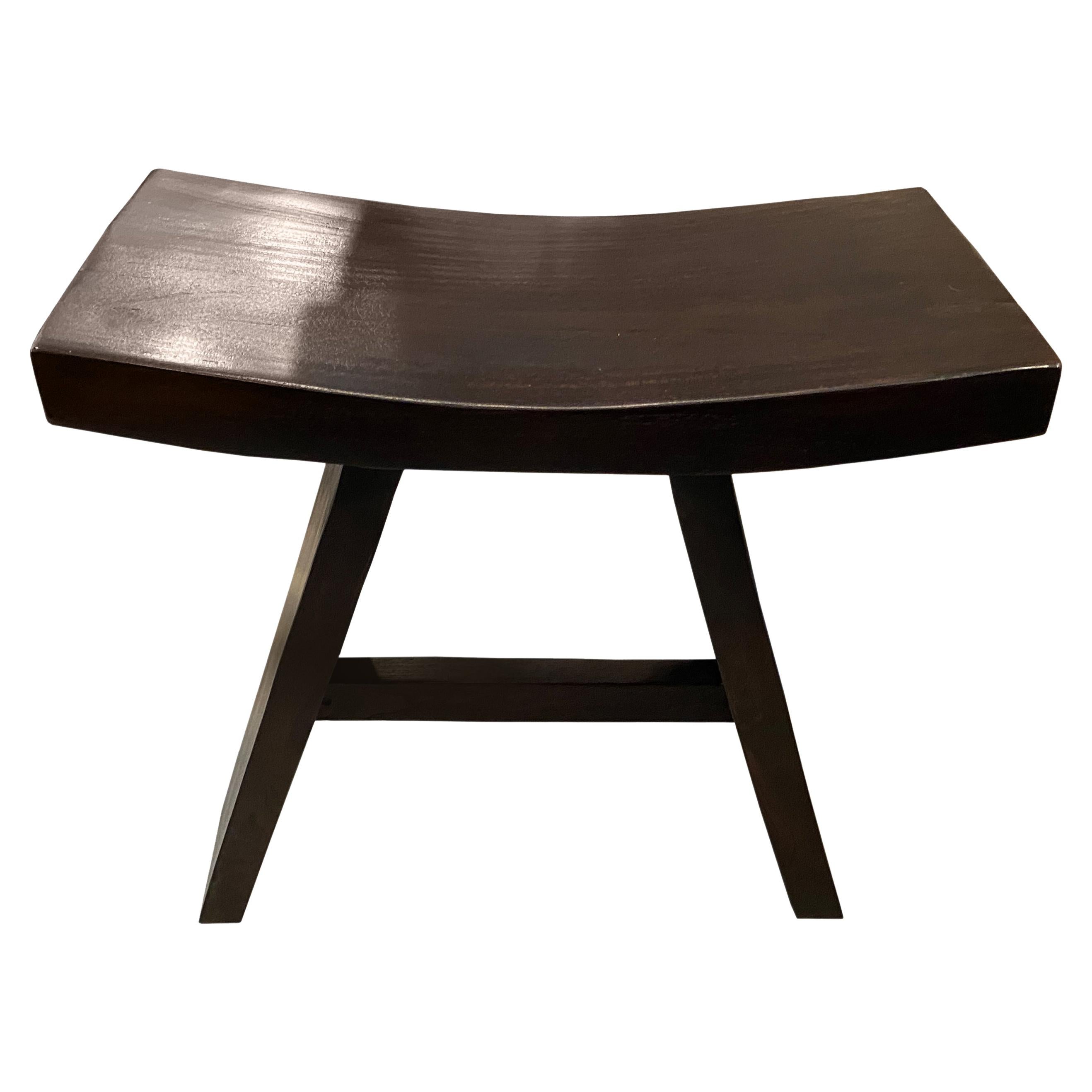 Andrianna Shamaris Espresso Teak Wood 'A' Bench