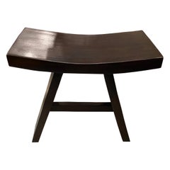 Andrianna Shamaris Espresso Teak Wood 
a
 Bench