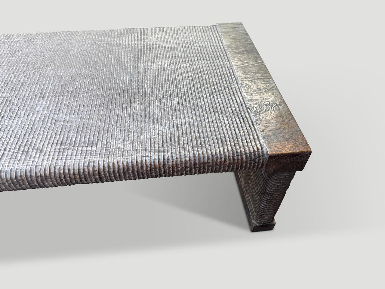 Andrianna Shamaris Exquisite Monumental Couture Hand Carved Bench (Banc sculpté à la main) en vente 6