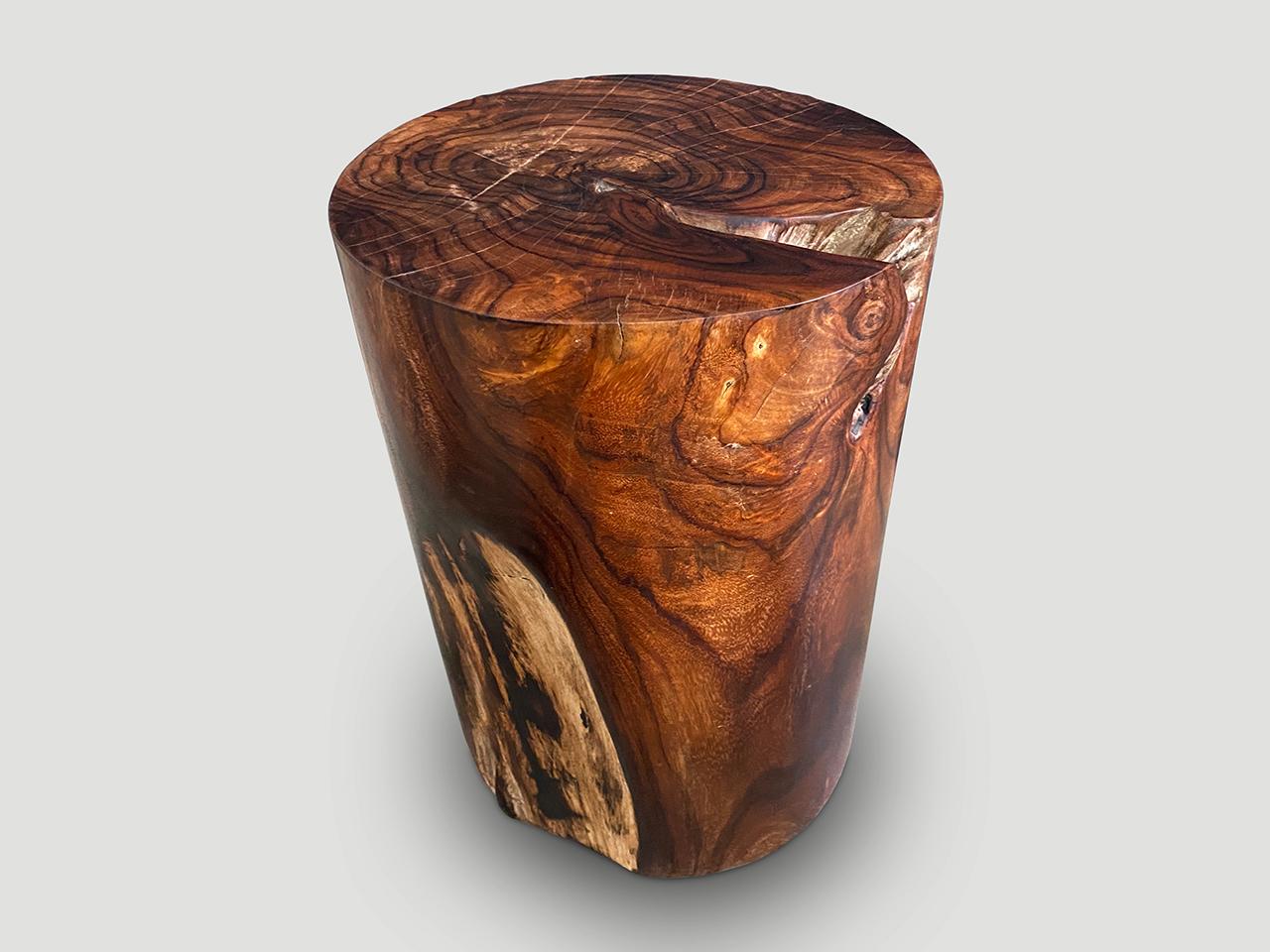 Wood Andrianna Shamaris Exquisite Rosewood Side Table For Sale