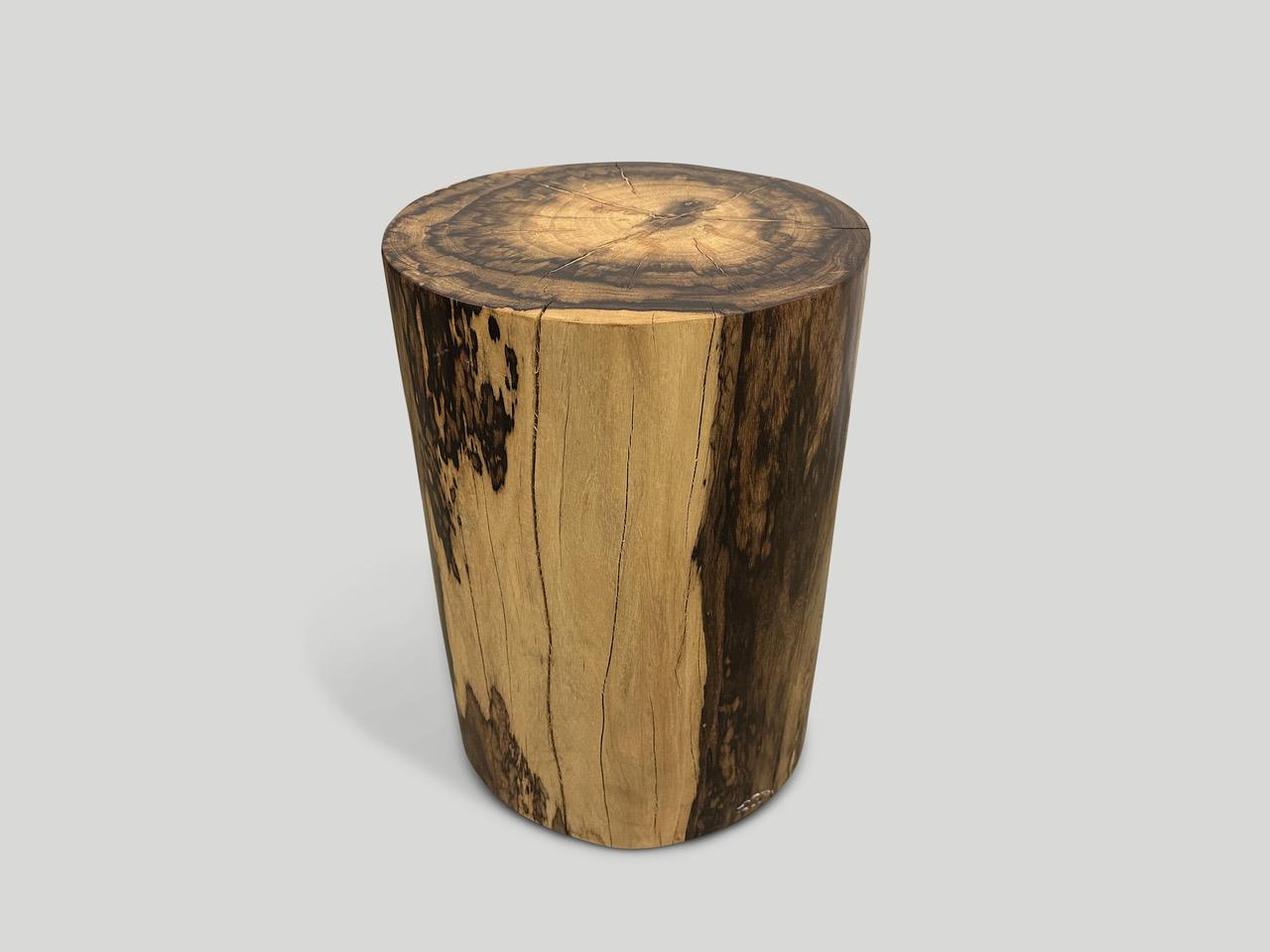 Indonésien Andrianna Shamaris Exquisite Rosewood Side Table or Stool en vente