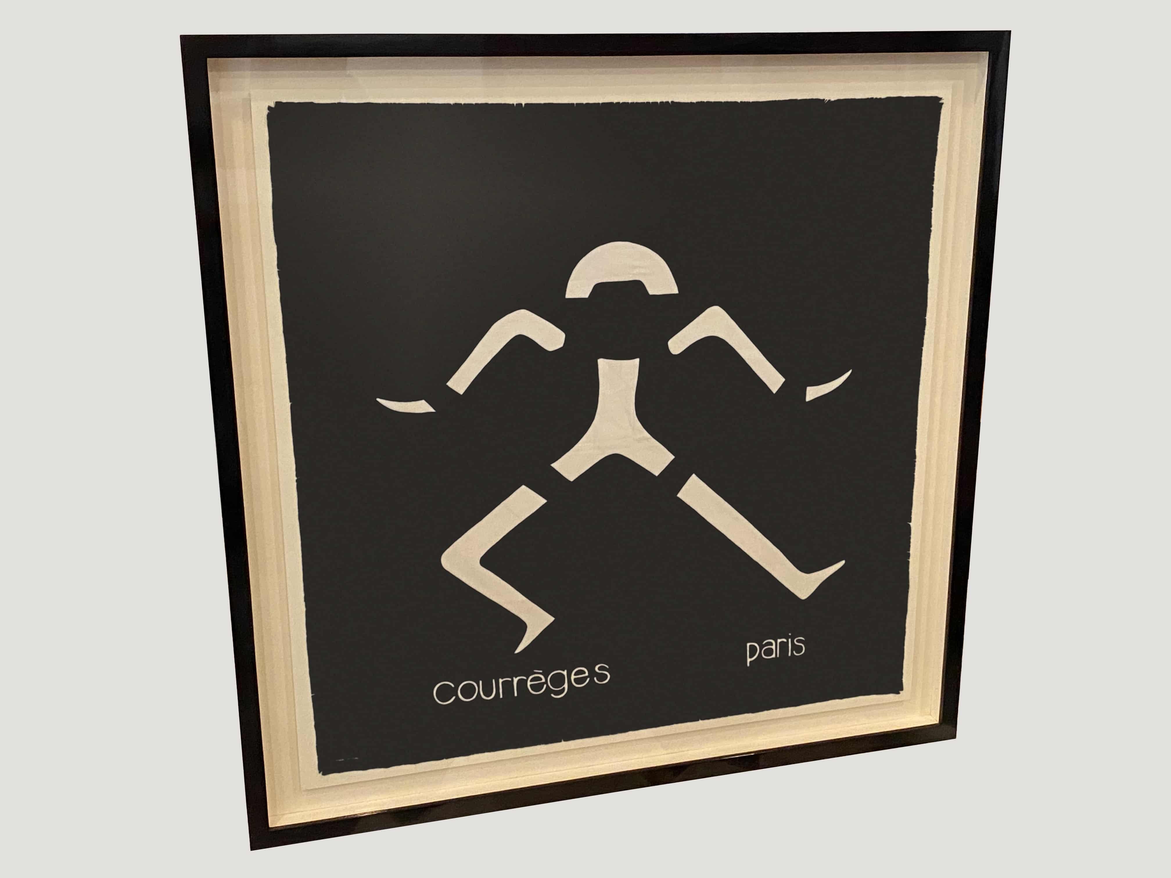French Andrianna Shamaris Framed Abstract Courrèges Scarf from Paris, France