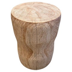 Andrianna Shamaris Hand Carved Teak Side Table