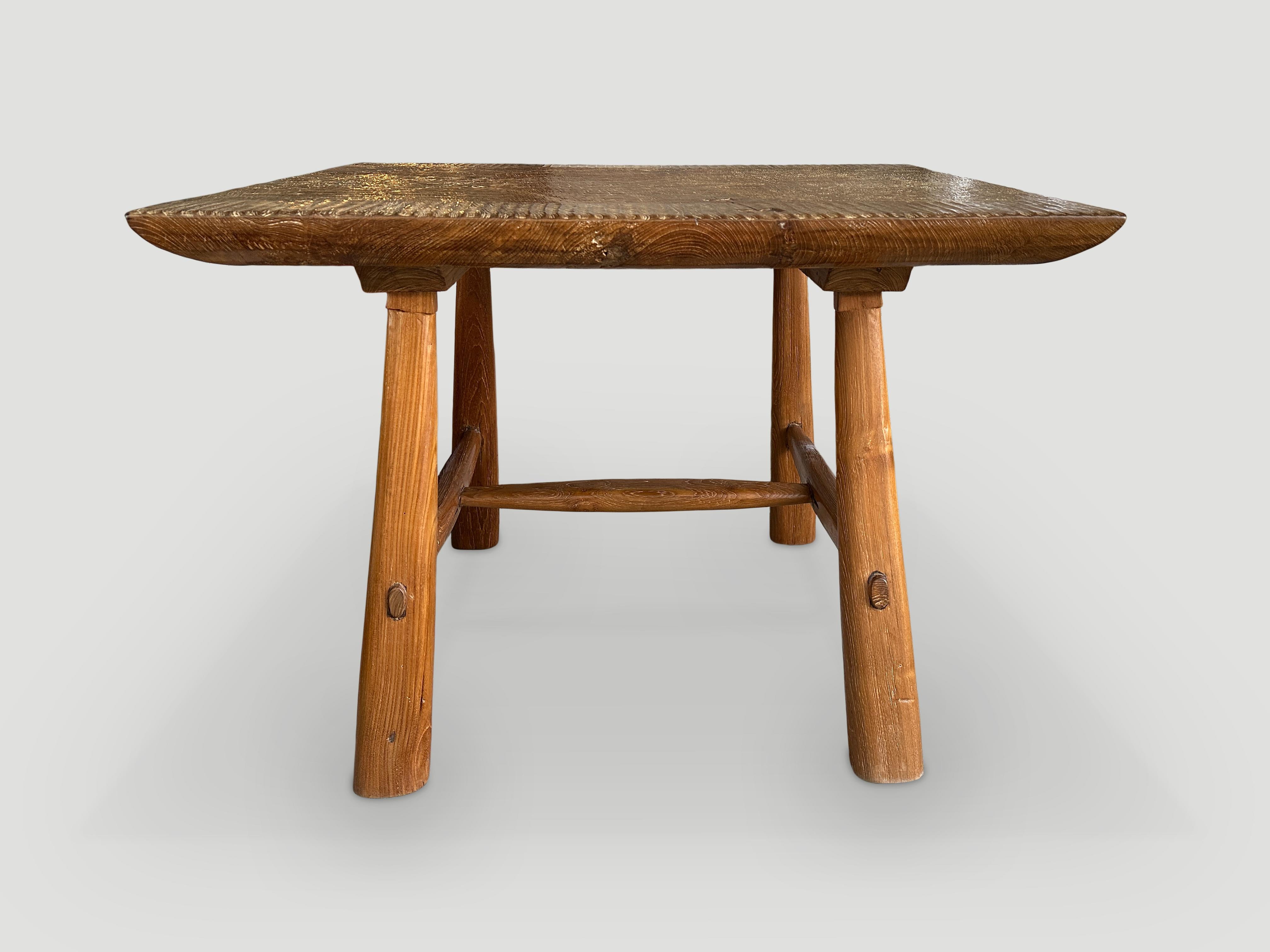 Andrianna Shamaris Hand Carved Teak Wood Dining Table, Side Table, Entry Table For Sale 1