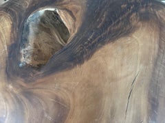 Hand Carved Wood Heart Sculpture by Andrianna Shamaris, Modern Design