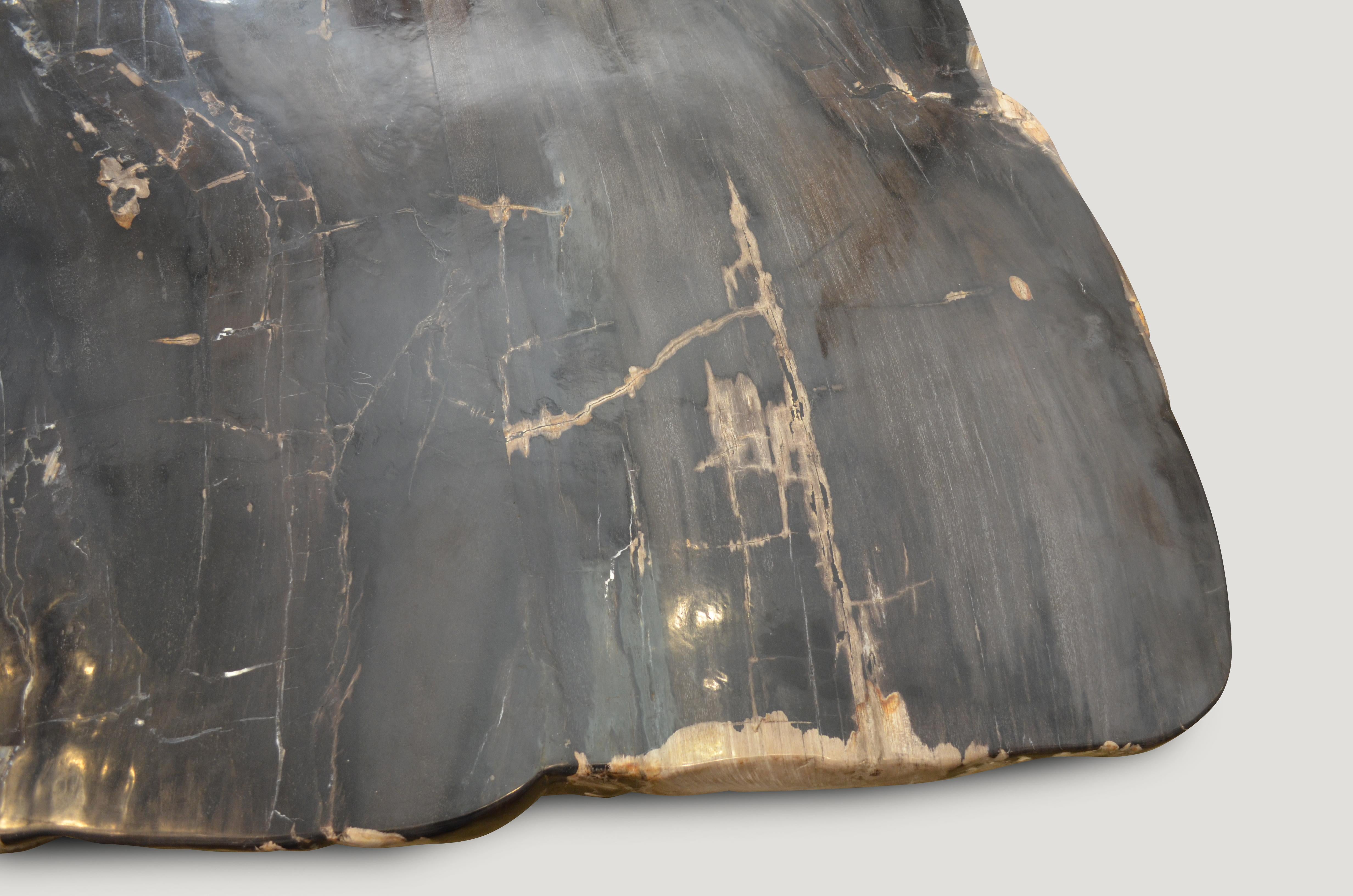 Andrianna Shamaris High Quality Petrified Wood Table In New Condition In New York, NY