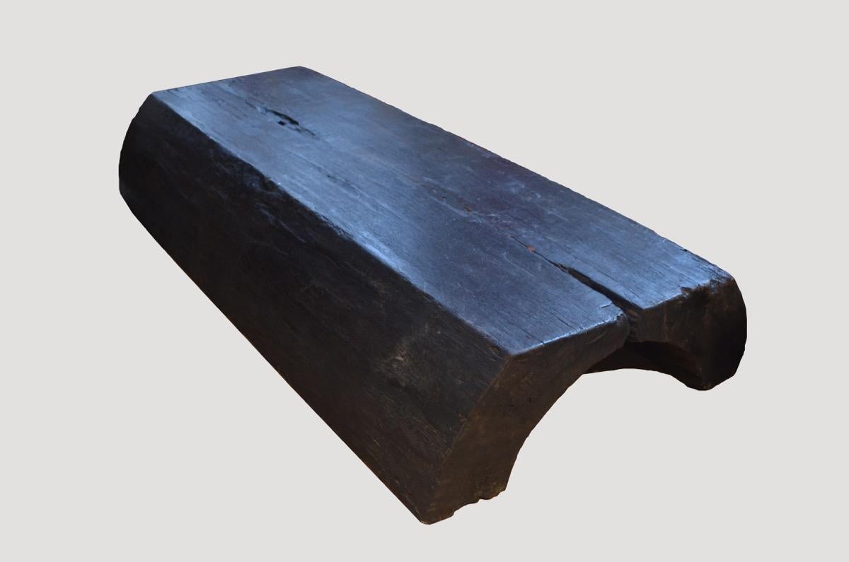 Indonesian Andrianna Shamaris Hollowed Teak Wood Coffee Table