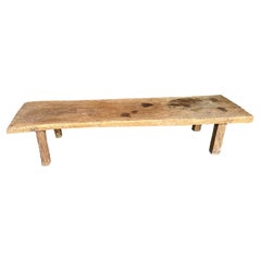 Impressive Antique Teak Wood Coffee Table or Bench
