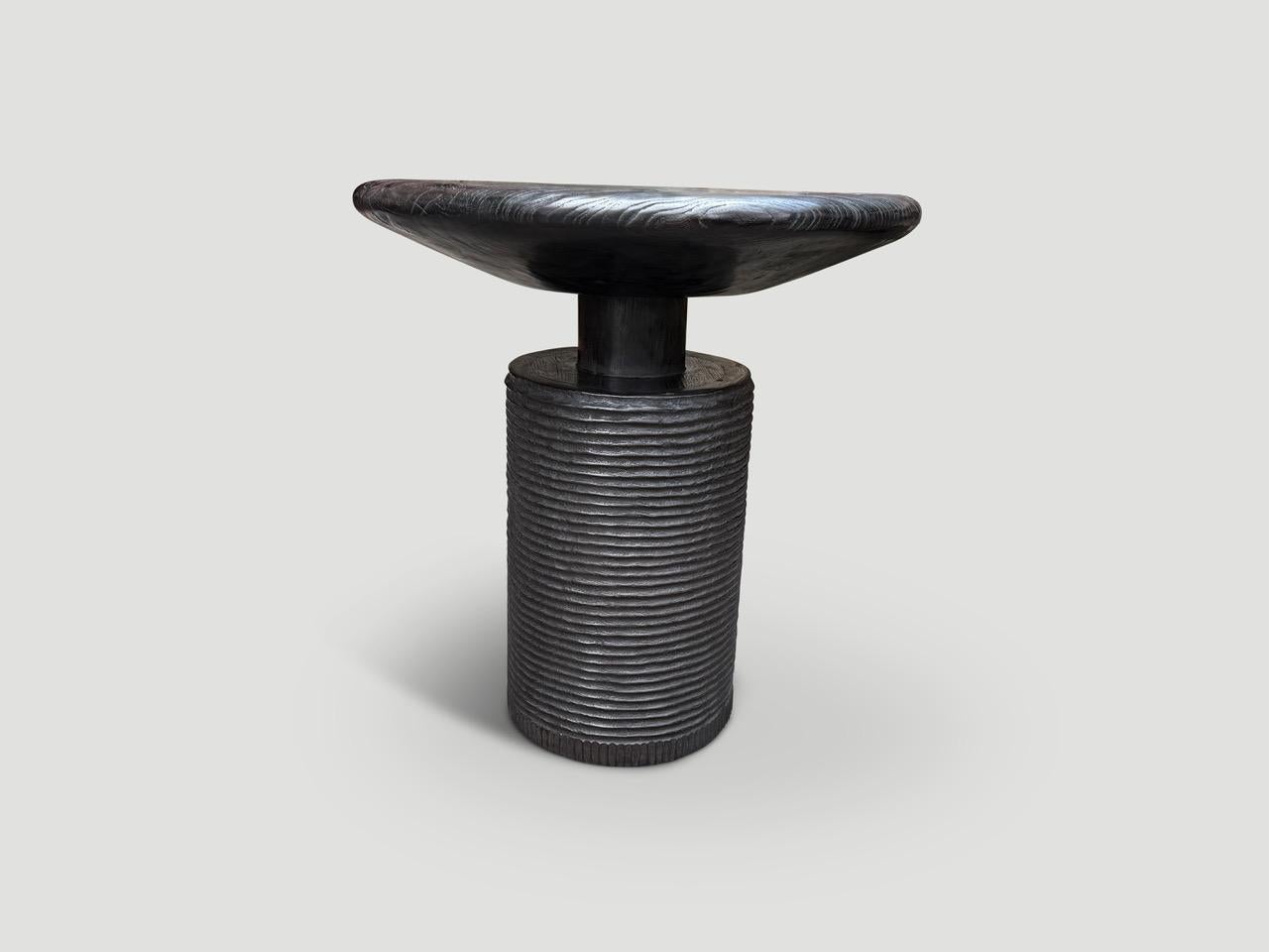 Organic Modern Andrianna Shamaris Impressive Century Old Side Table or Entrance Table For Sale