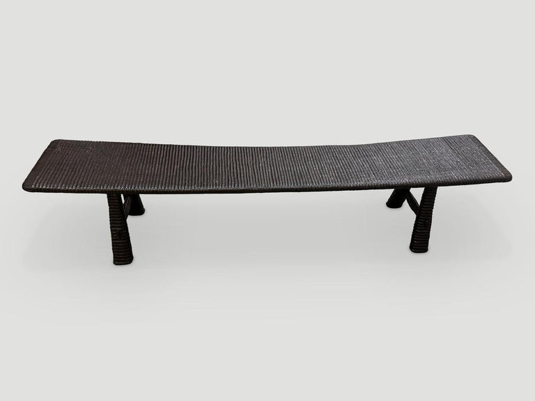 Andrianna Shamaris Impressive Hand Carved Espresso Stained Teak Wood