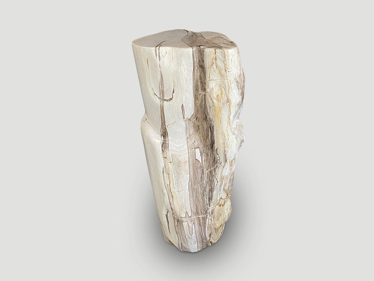 Andrianna Shamaris Impressive High Quality Petrified Wood Pedestal In Excellent Condition In New York, NY