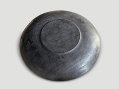 Large Charred Suar Wood Platter by Andrianna Shamaris, Modern Design