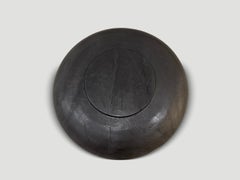 Andrianna Shamaris Charred Suar Wood Platter, Organic Modern Design
