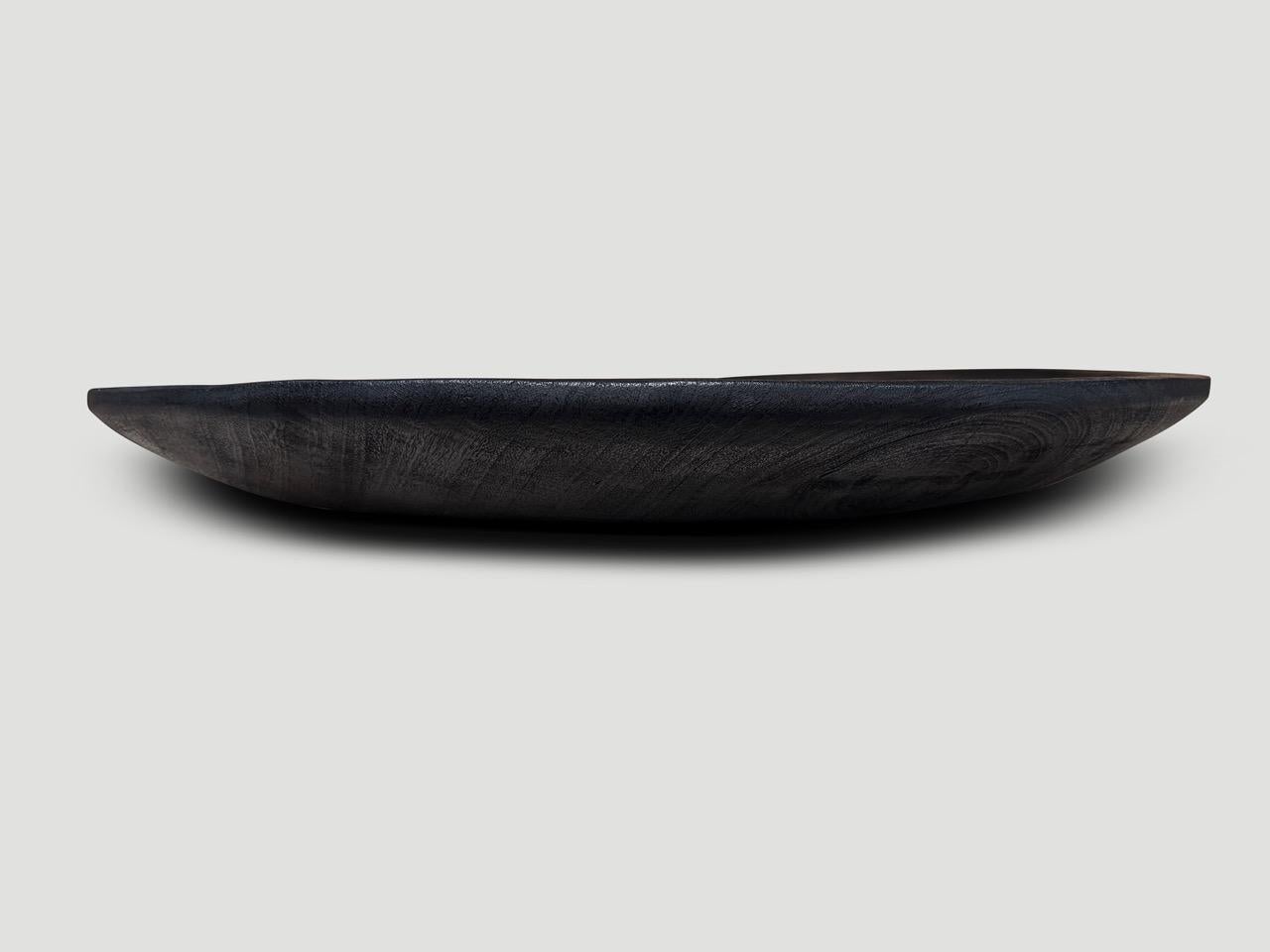 Organic Modern Andrianna Shamaris  Impressive Large Charred Platter For Sale