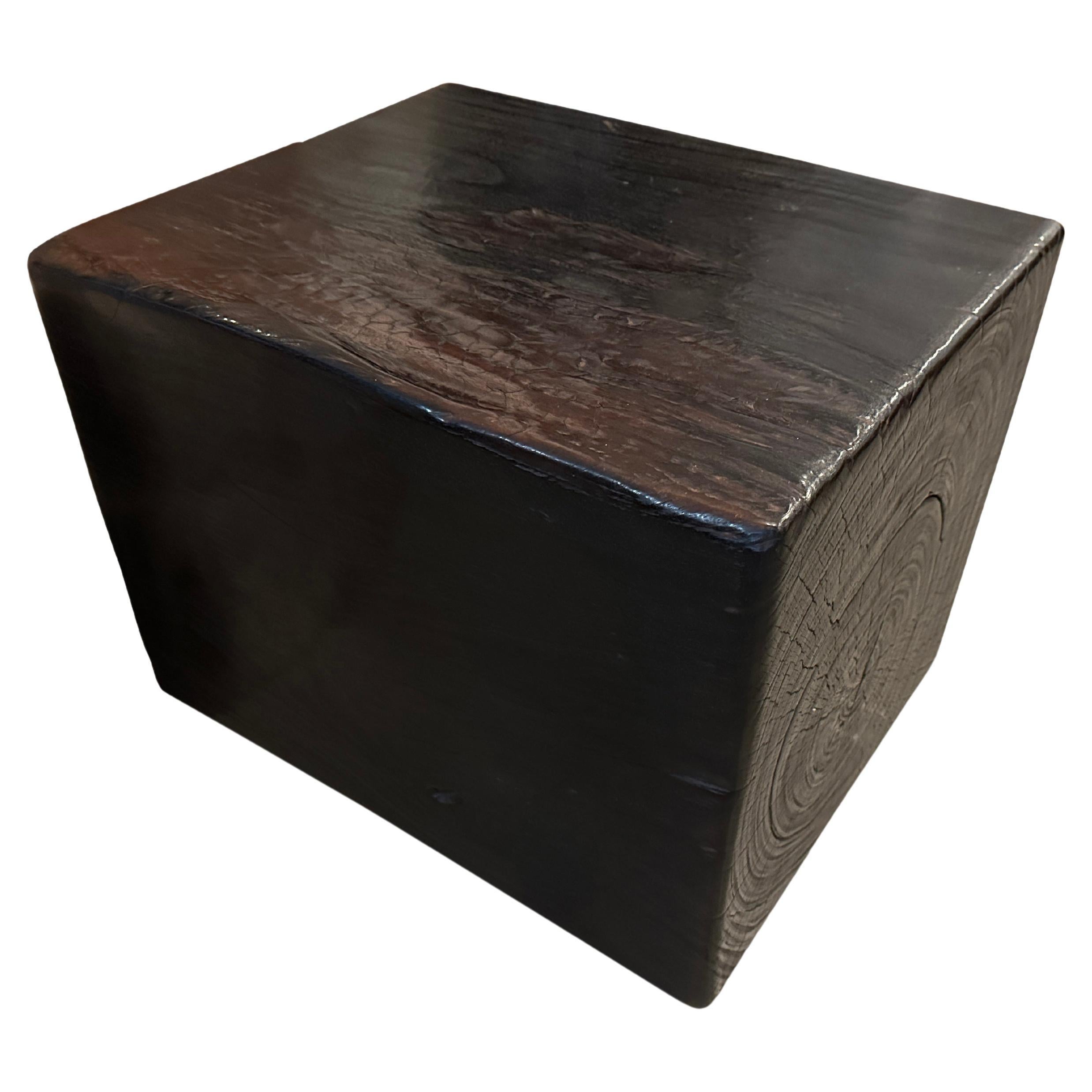 Andrianna Shamaris Impressive Log Side Table or Bench For Sale
