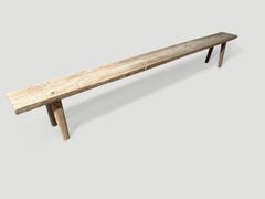 Andrianna Shamaris Impressive Long Teak Wood Bench