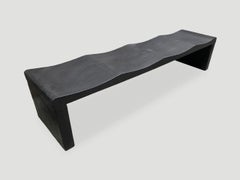 Andrianna Shamaris Impressive Long Charred Wave Bench