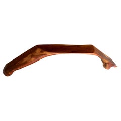 Andrianna Shamaris Impressive Mahogany Wood Bench Or Sculpture
