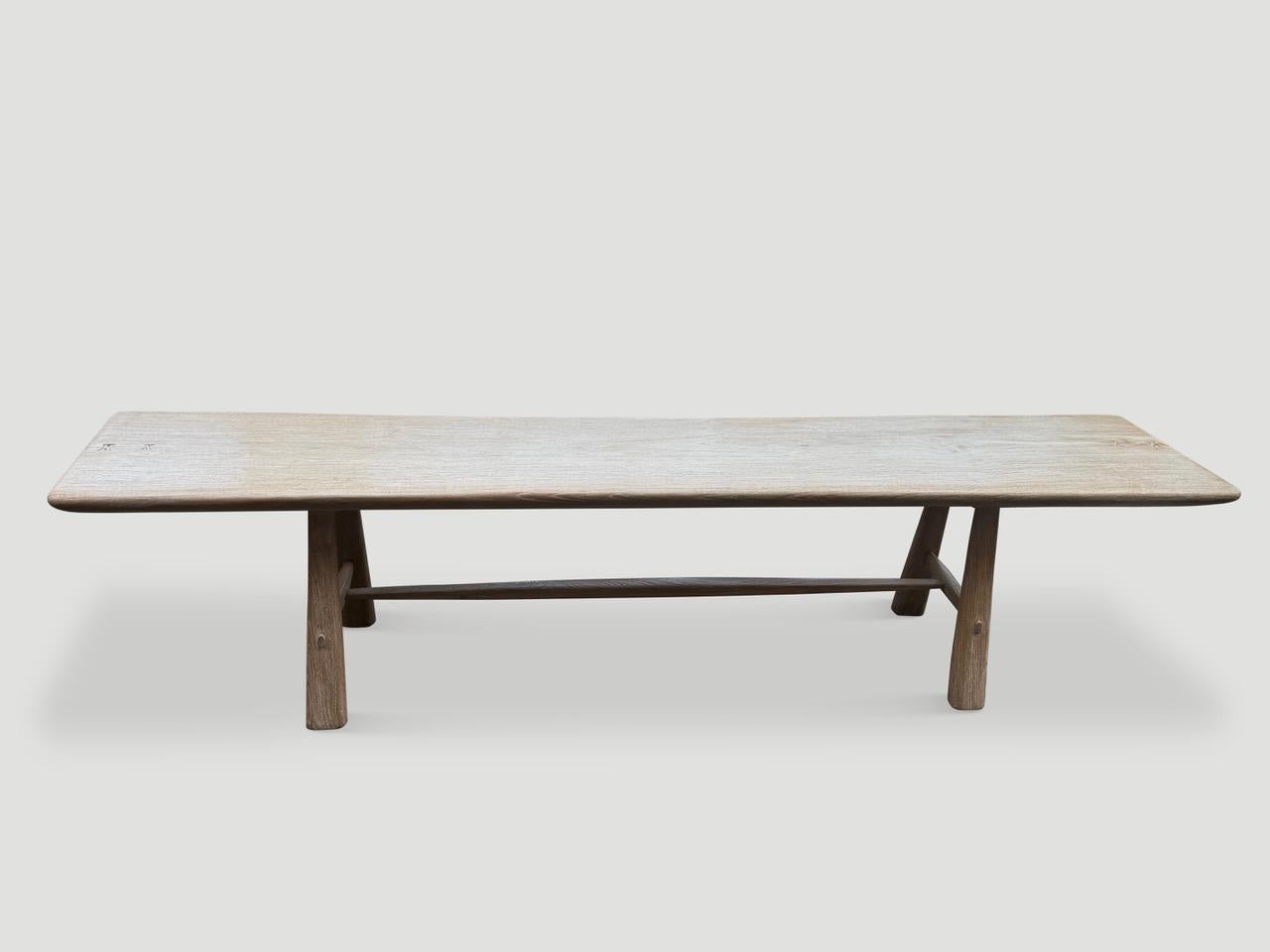 Andrianna Shamaris Impressive Milky Toned Long Console or Dining Table In Excellent Condition For Sale In New York, NY