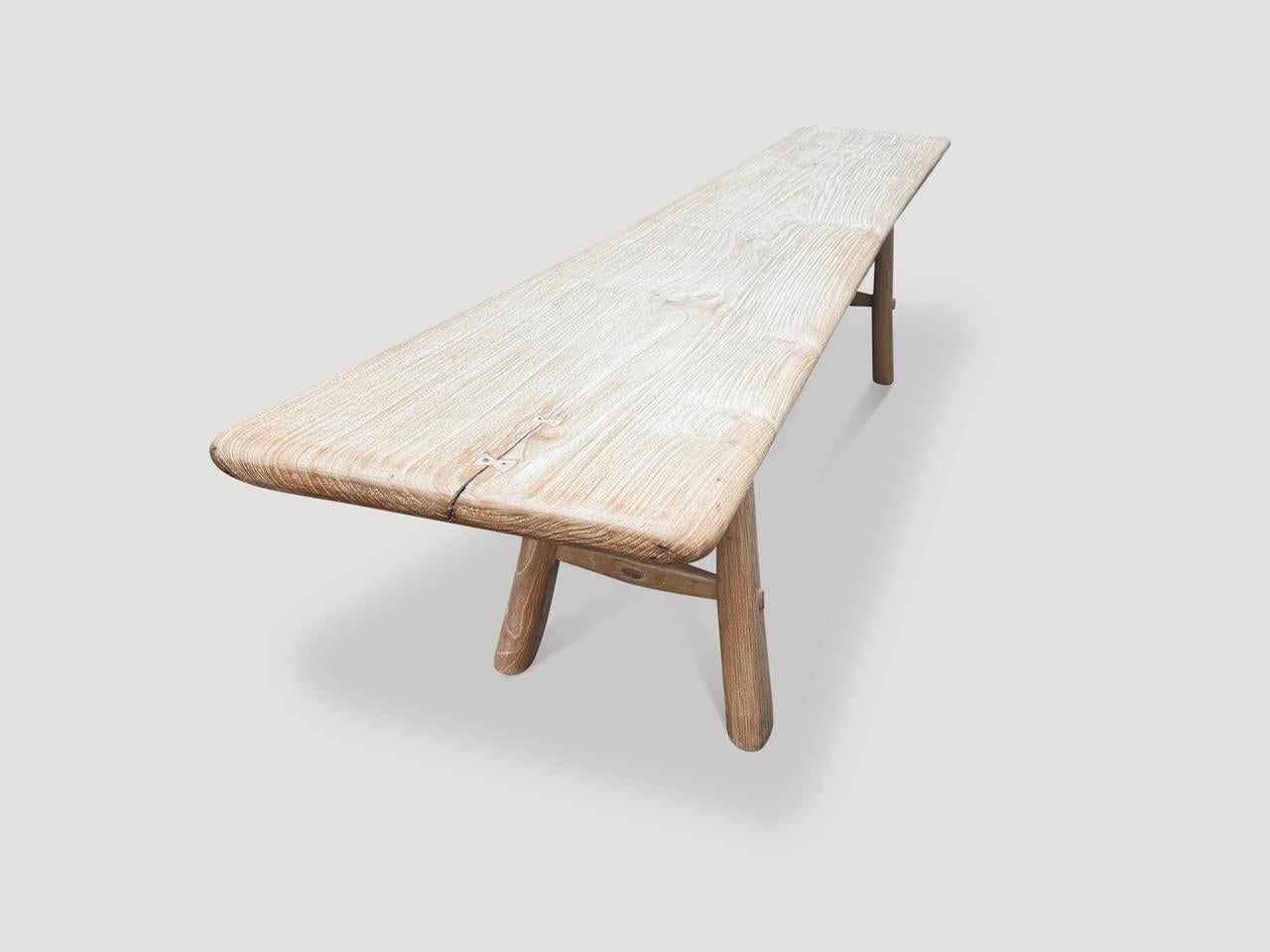 Contemporary Andrianna Shamaris Impressive Milky Toned Long Console or Dining Table For Sale