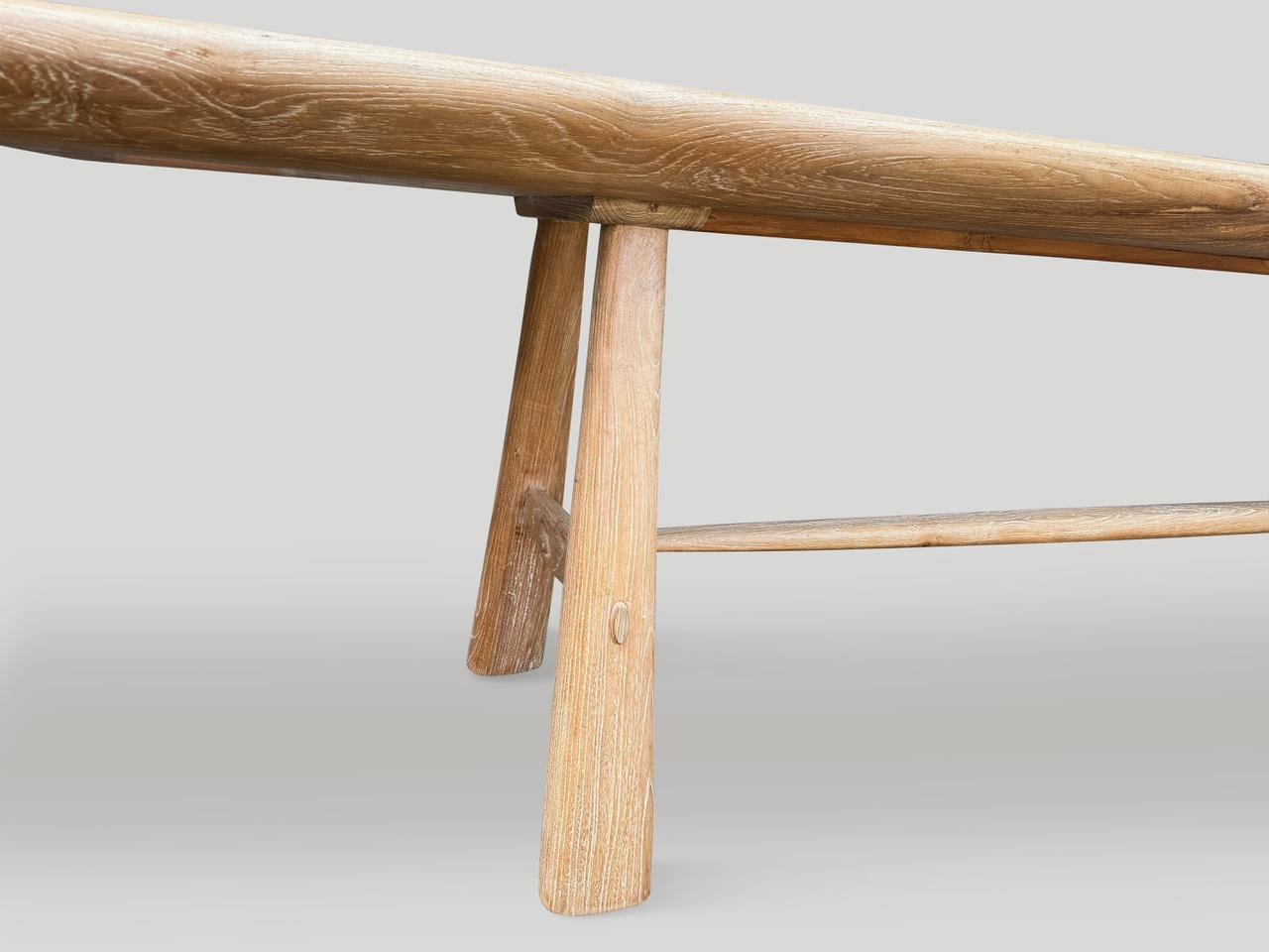 Andrianna Shamaris Impressive Milky Toned Long Console or Dining Table For Sale 1