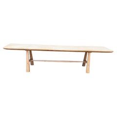 Andrianna Shamaris Impressive Milky Toned Long Console or Dining Table