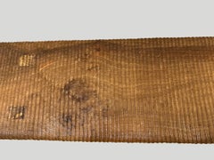 Andrianna Shamaris Impressive Minimalist Carved Teak Wood Bench