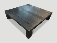 Andrianna Shamaris Impressive Minimalist Charred Coffee Table
