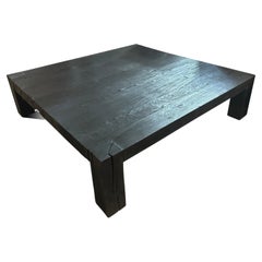 Andrianna Shamaris Impressive Minimalist Charred Coffee Table