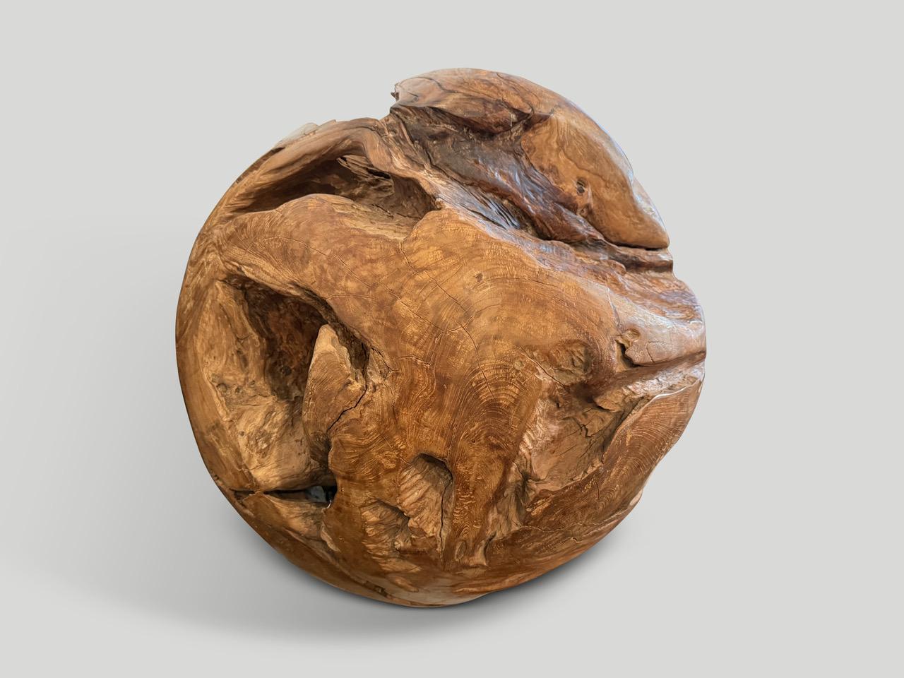 Contemporary Andrianna Shamaris Impressive Organic Teak Root Sculptural Sphere