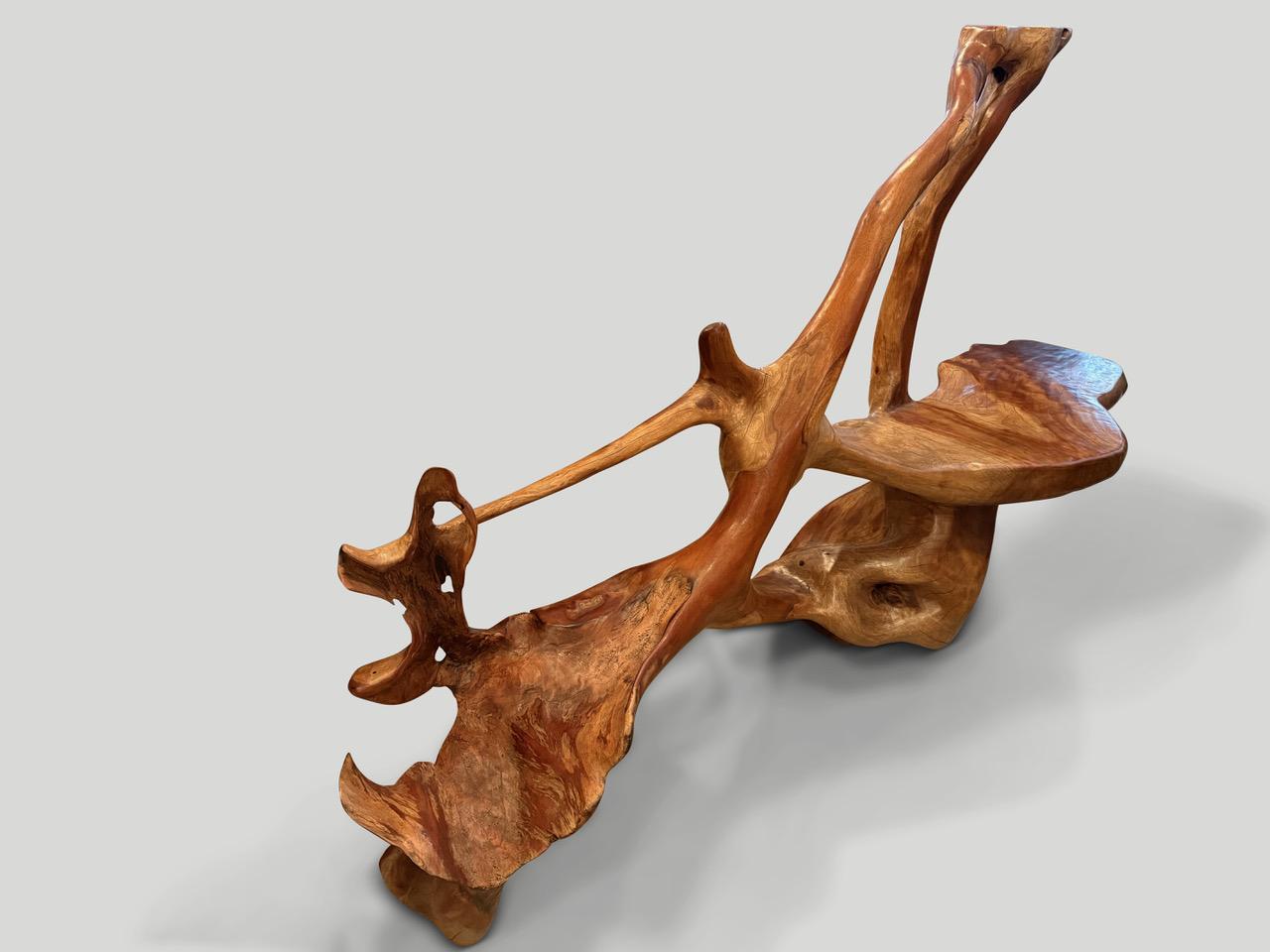 Organique Impressionnant banc ou pièce d'art sculpturale d' Andrianna Shamaris en vente
