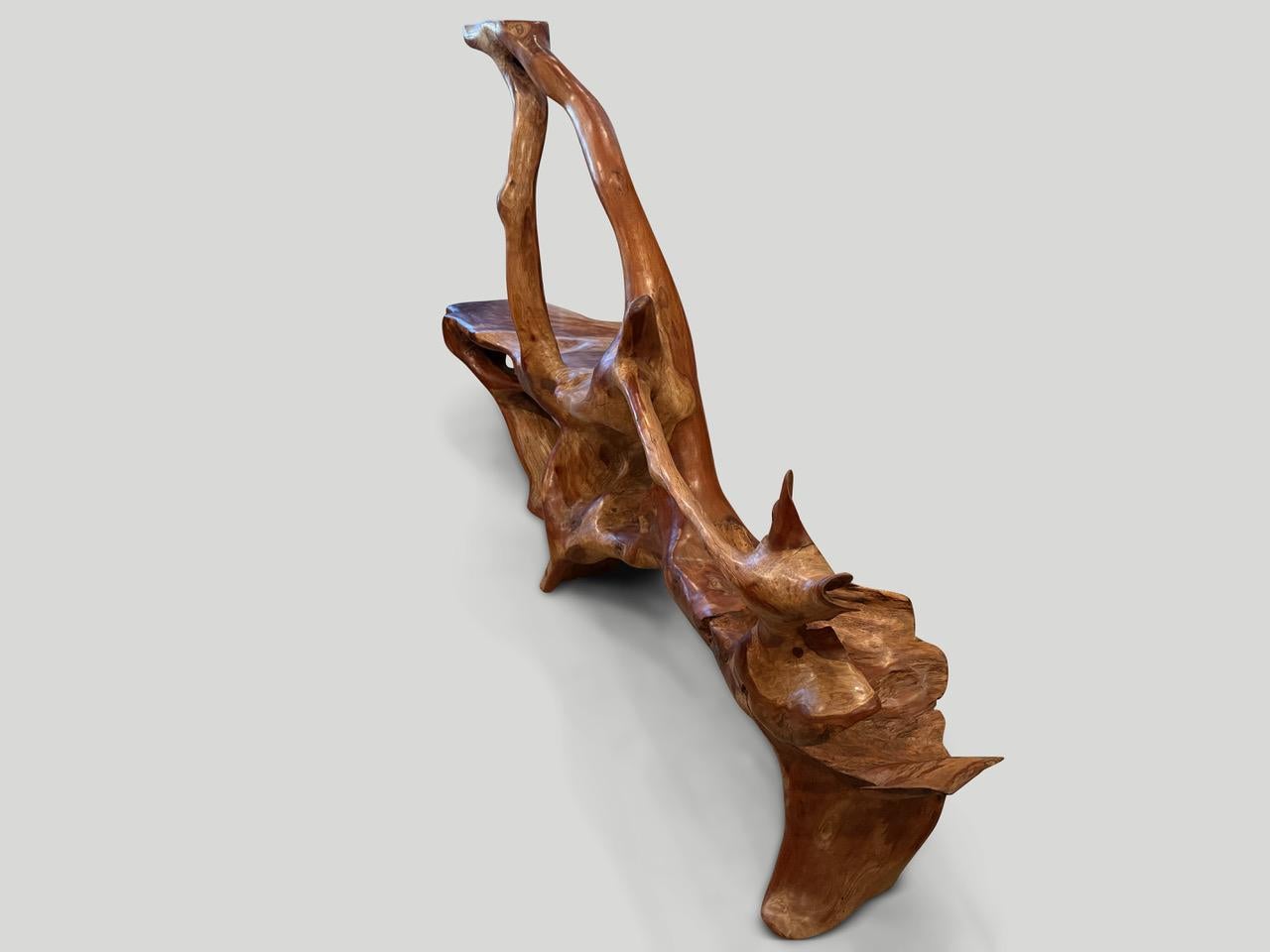Impressionnant banc ou pièce d'art sculpturale d' Andrianna Shamaris Excellent état - En vente à New York, NY