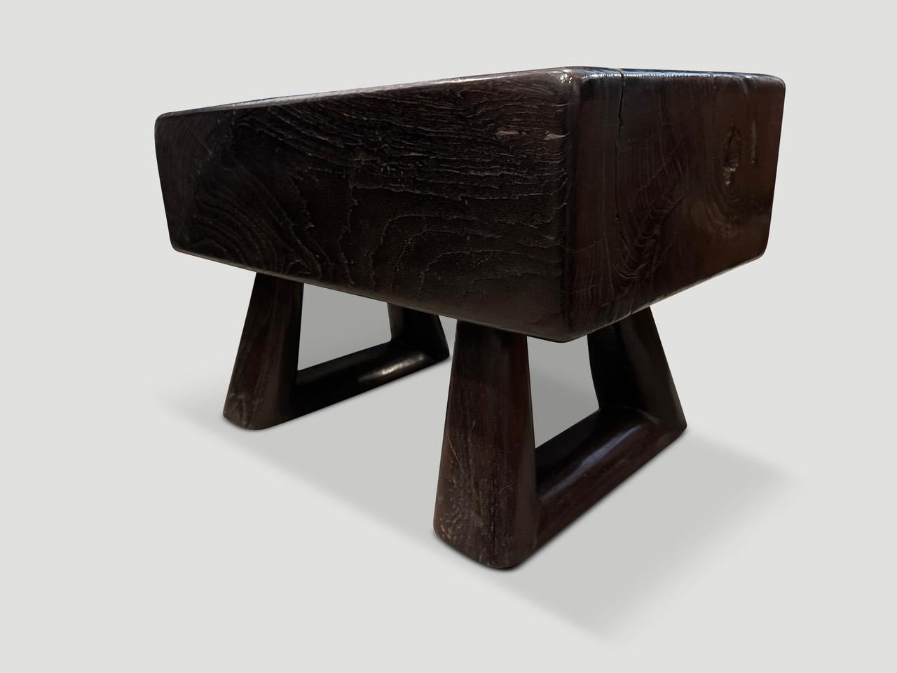 Mid-20th Century Andrianna Shamaris Impressive Side Table or Small Bench For Sale