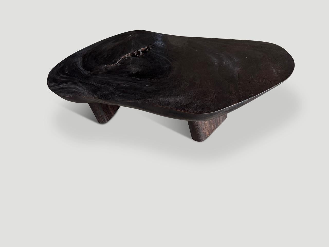 Contemporary Andrianna Shamaris Impressive Single Slab Minimalist Coffee Table For Sale
