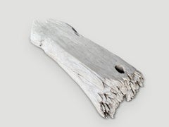 Andrianna Shamaris Teak Wood Log Bench with Organic Modern Design