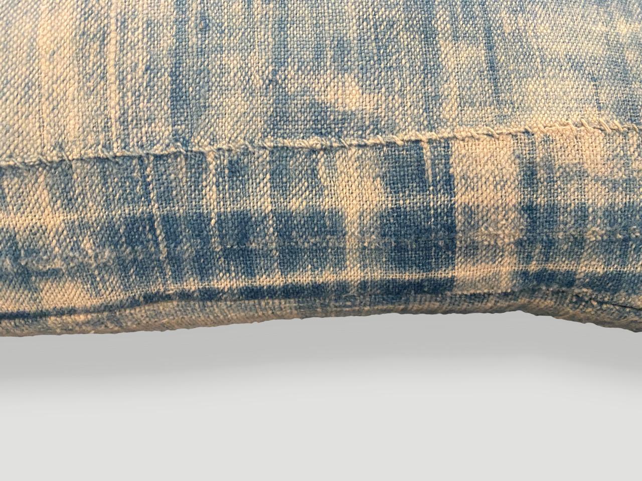 Beautiful 19th century indigo textiles from Africa, made into fabulous pillows. Antique textile on both sides with concealed zipper and insert included.

Andrianna Shamaris. The Leader In Modern Organic Design.